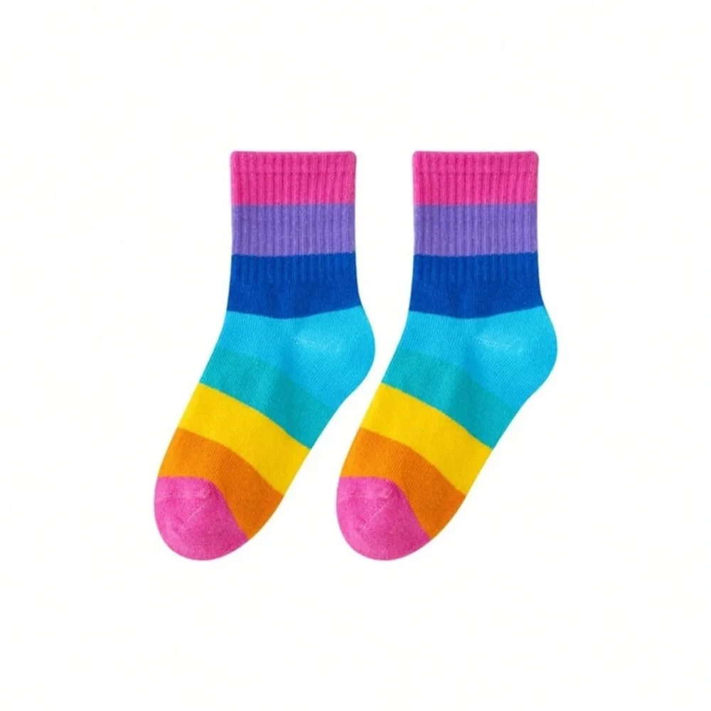 Colorful Striped Socks (5 pairs)
